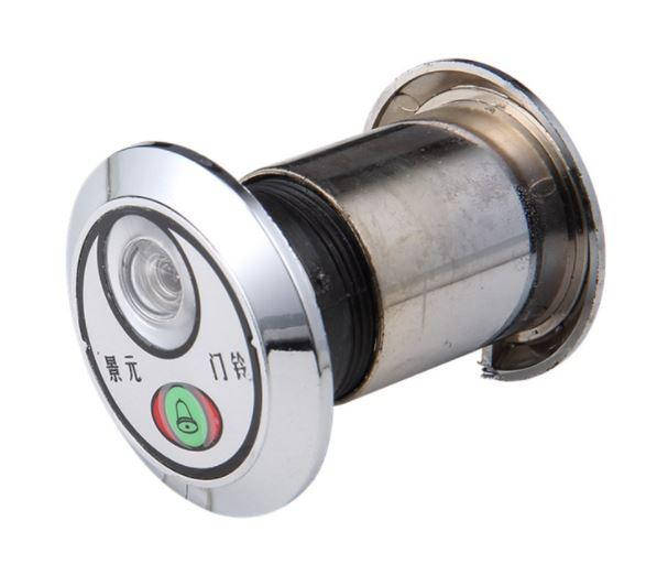 Глазок для китайской двери со звонком. Диаметр отверстия 35мм, толщина полотна 47мм-77мм.
Глазок для китайской двери со звонком. Диаметр отверстия 35мм, толщина полотна 47мм-77мм.