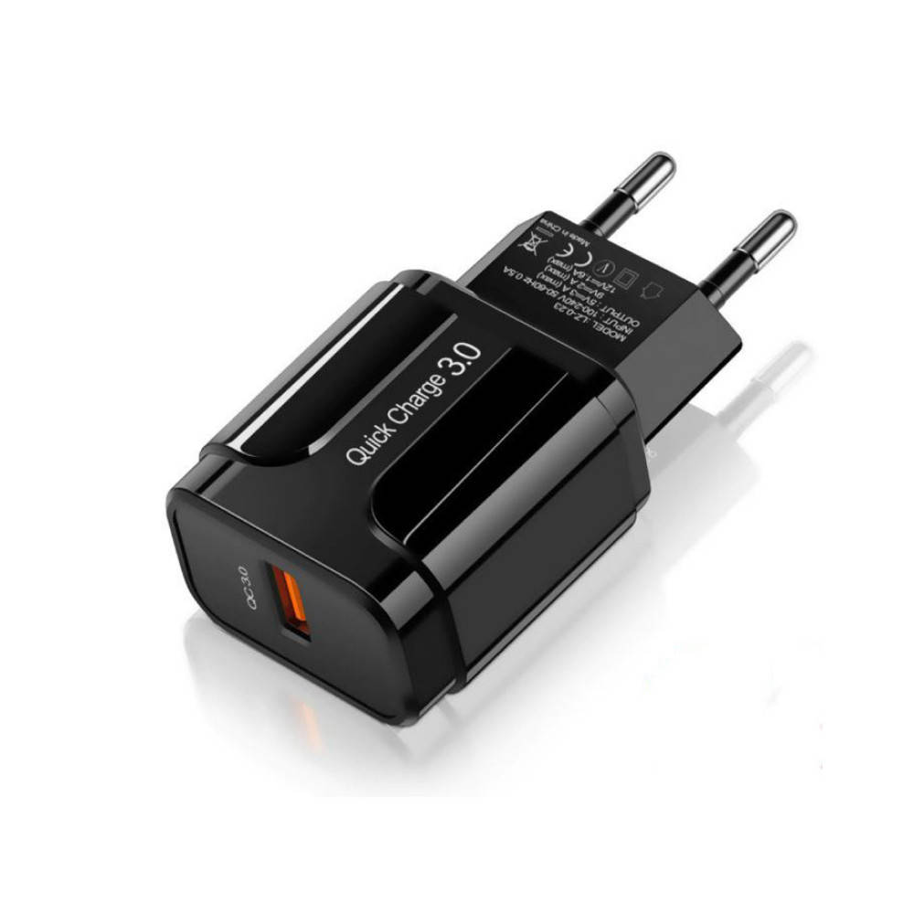 Сетевое зарядное устройство для телефона QC3.0 18W 1xUSB быстрая зарядка смартфона USLION UC6900 (TE-023)
Сетевое зарядное устройство для телефона QC3.0 18W 1xUSB быстрая зарядка смартфона USLION UC6900 (TE-023)