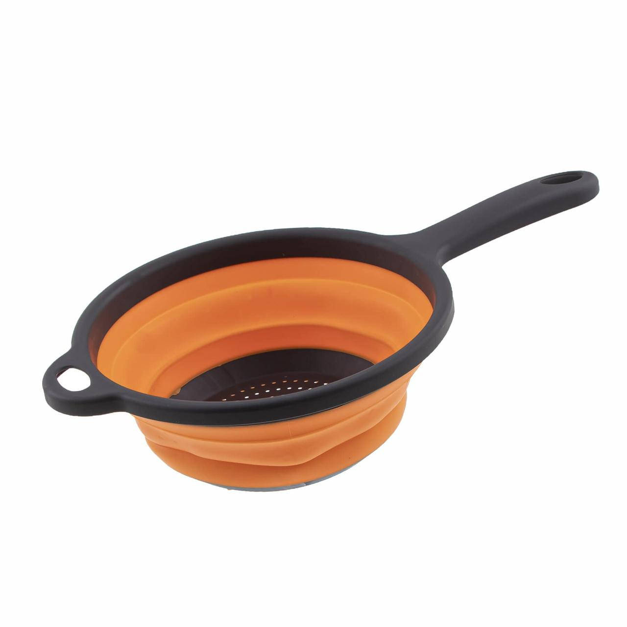 Дуршлаг силиконовый круглый сложный с ручкой 17,5 * 8,5 см
Дуршлаг силиконовый круглый сложный с ручкой 17,5 * 8,5 см