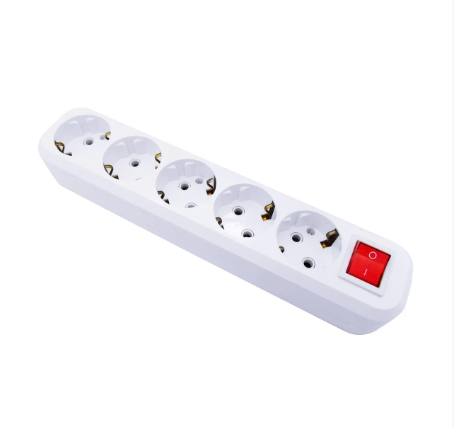 Розетка пятерная с выключателем и заземлением АВаТар ST 42 
Розетка пятерная с выключателем и заземлением АВаТар ST 42