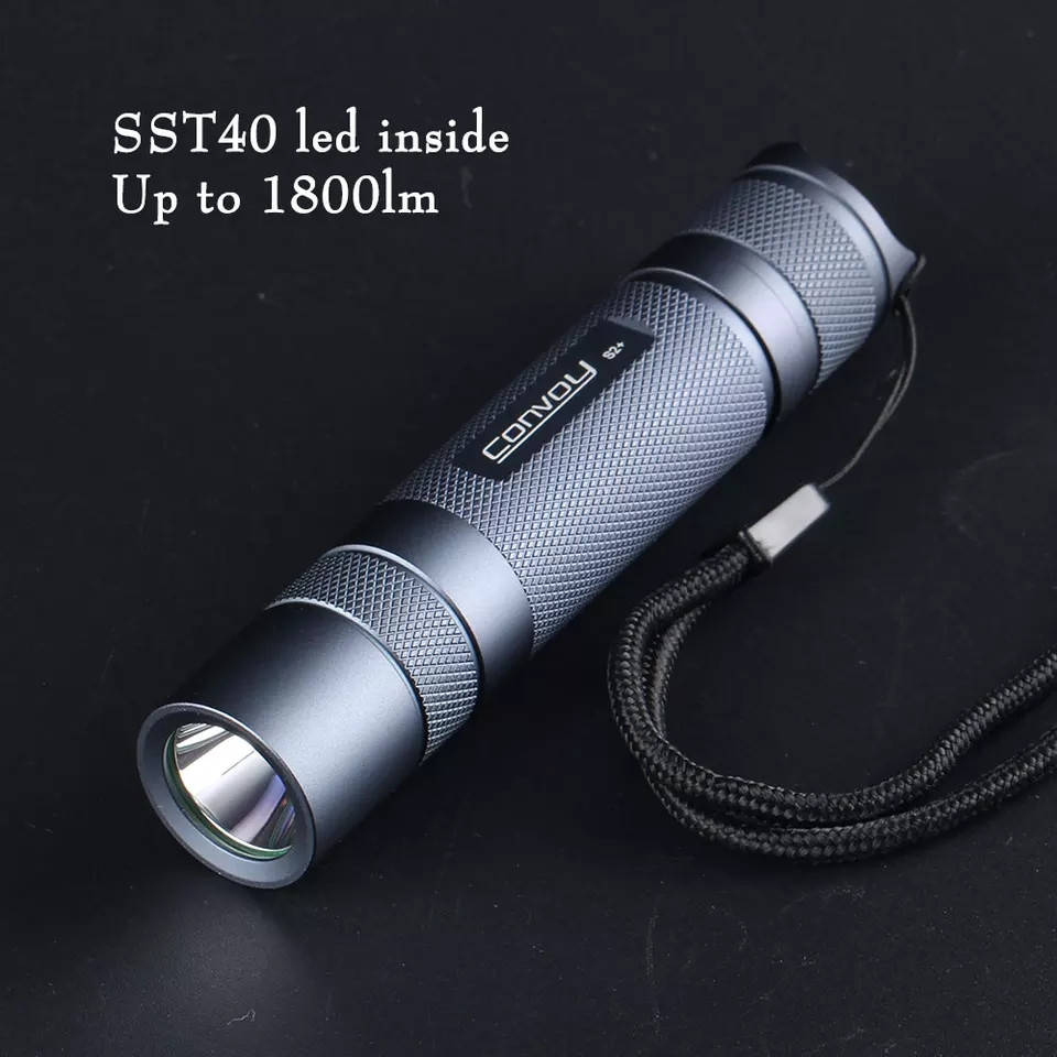 Тактический фонарь Convoy S2+ SST40 17W 1800lm 5A драйвер Biscotti 12групп + термоконтроль., Белый
Тактический фонарь Convoy S2+ SST40 17W 1800lm 5A драйвер Biscotti 12групп + термоконтроль., Белый
