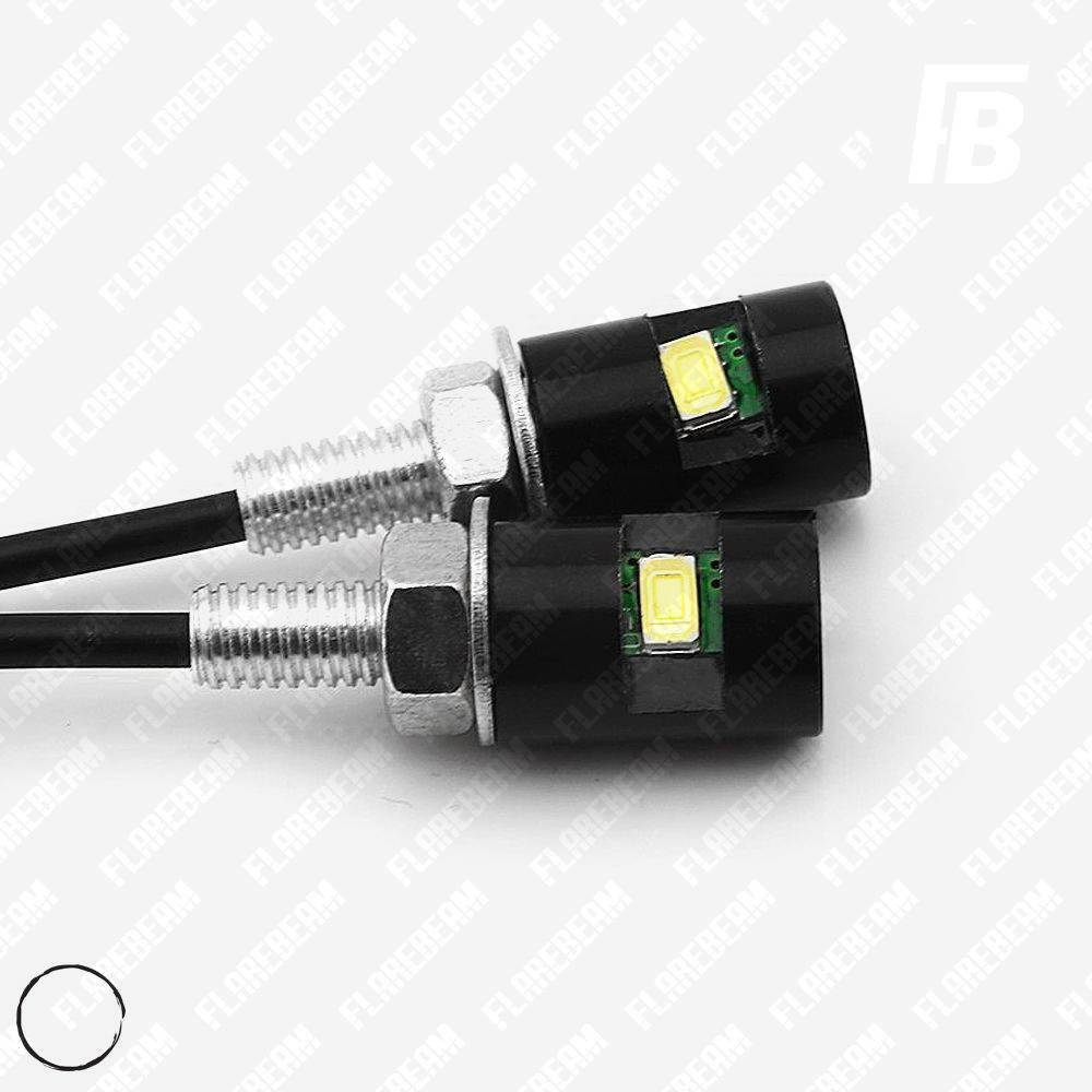 Подсветка номера или дневные ходовые огни (ДХО) светодиодная (LED), Ø12 мм, SMD 5630*01, чёрные, 2 шт. (белый)
Подсветка номера или дневные ходовые огни (ДХО) светодиодная (LED), Ø12 мм, SMD 5630*01, чёрные, 2 шт. (белый)