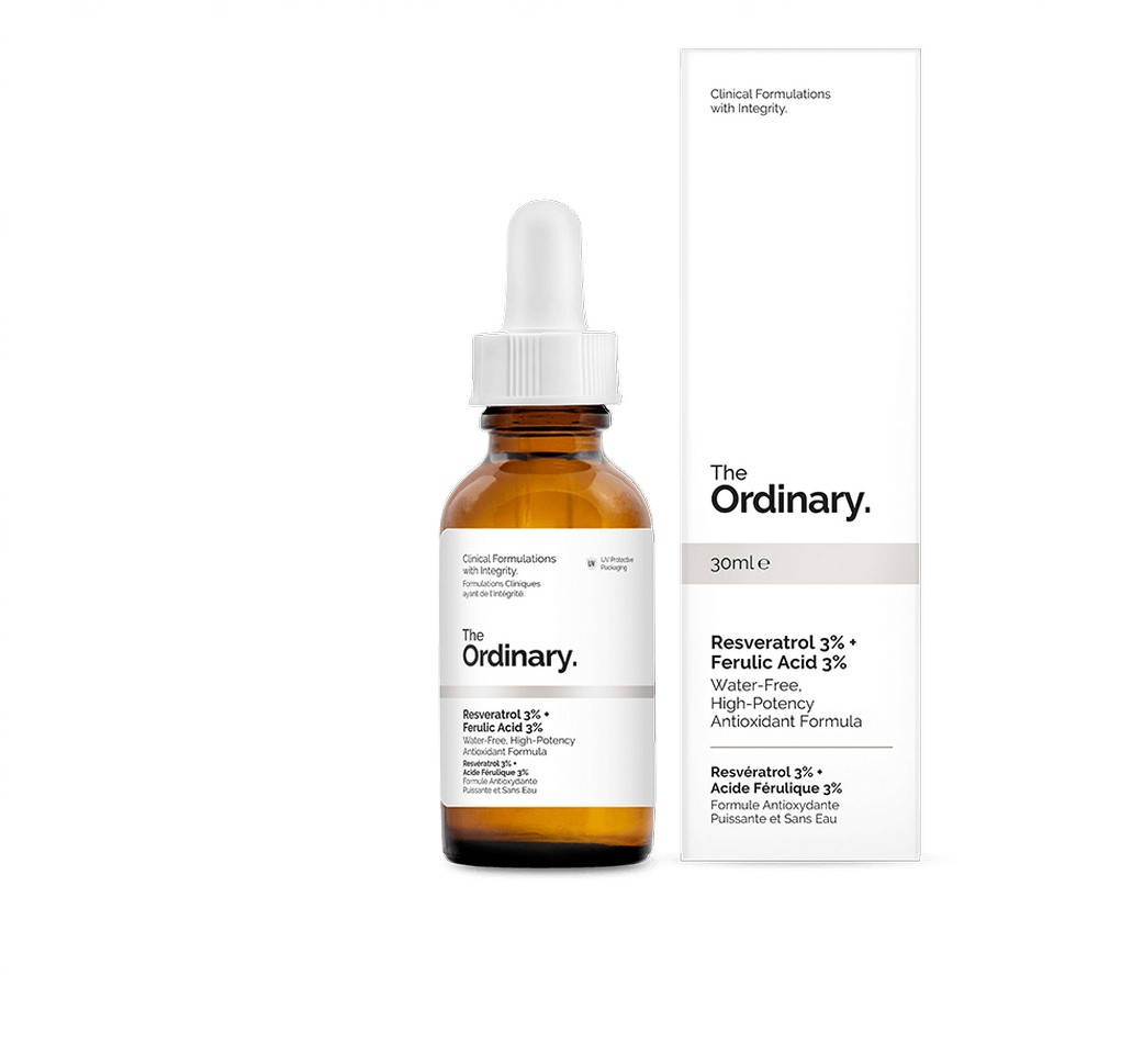 Антиоксидантная сыворотка для разглаживания морщин The Ordinary – Resveratrol 3% + Ferulic Acid 3% 30 мл
Антиоксидантная сыворотка для разглаживания морщин The Ordinary – Resveratrol 3% + Ferulic Acid 3% 30 мл