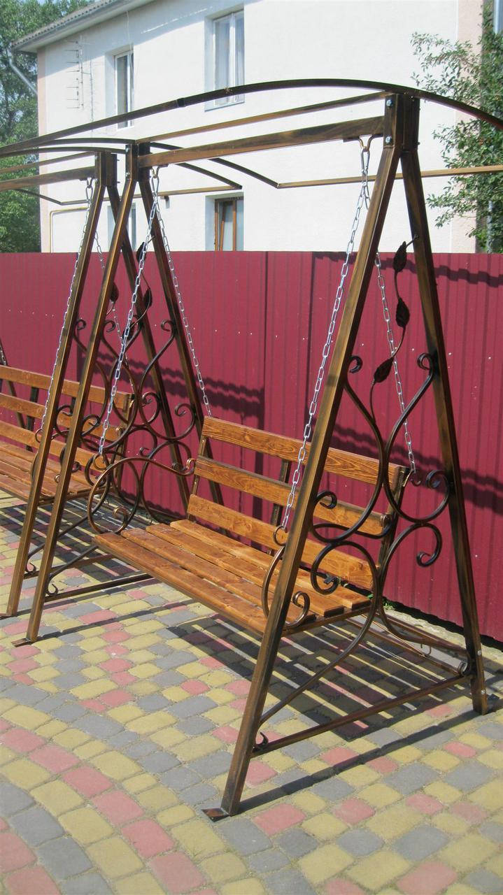 Кованая качель садовая малая разборная
Кованая качель садовая малая разборная