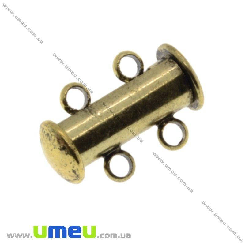 Магнитный замок-слайдер на 2 нити, Античная бронза, 16х10 мм, 1 шт (ZAM-016987)
Магнитный замок-слайдер на 2 нити, Античная бронза, 16х10 мм, 1 шт (ZAM-016987)