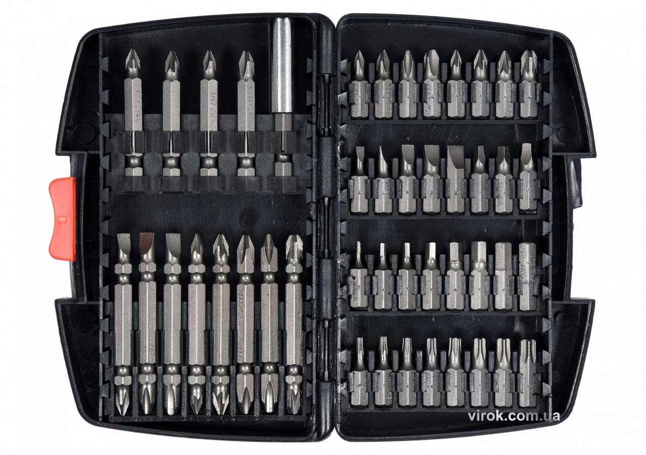 Набор насадок отверточных YATO 1/4" с держателем 45 шт YT-04620 
Набор насадок отверточных YATO 1/4" с держателем 45 шт YT-04620