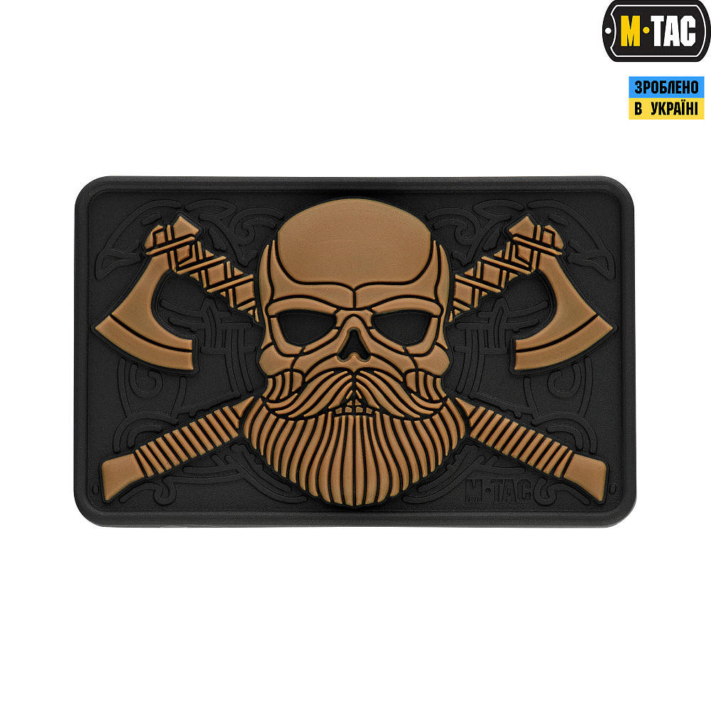 Патч М-Тac Bearded Skull 3D PVC black/coyote 
Патч М-Тac Bearded Skull 3D PVC black/coyote
