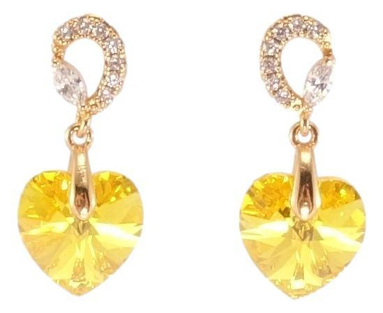 Серьги Xuping Позолота 18K с кр-ми Swarovski подвески на гвоздиках "Кристальные сердечки Sunflower на
Серьги Xuping Позолота 18K с кр-ми Swarovski подвески на гвоздиках "Кристальные сердечки Sunflower на