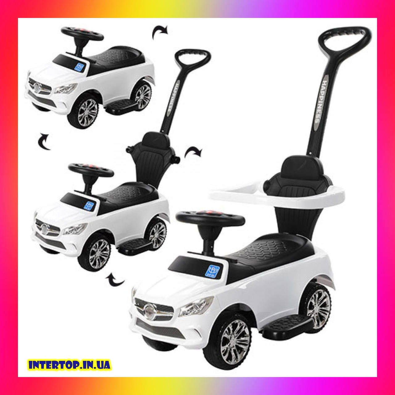 Детская толокар каталка Bambi MERCEDES 2в1 с бампером и родительской ручкой 3503C(MP3)-1 белый
Детская толокар каталка Bambi MERCEDES 2в1 с бампером и родительской ручкой 3503C(MP3)-1 белый