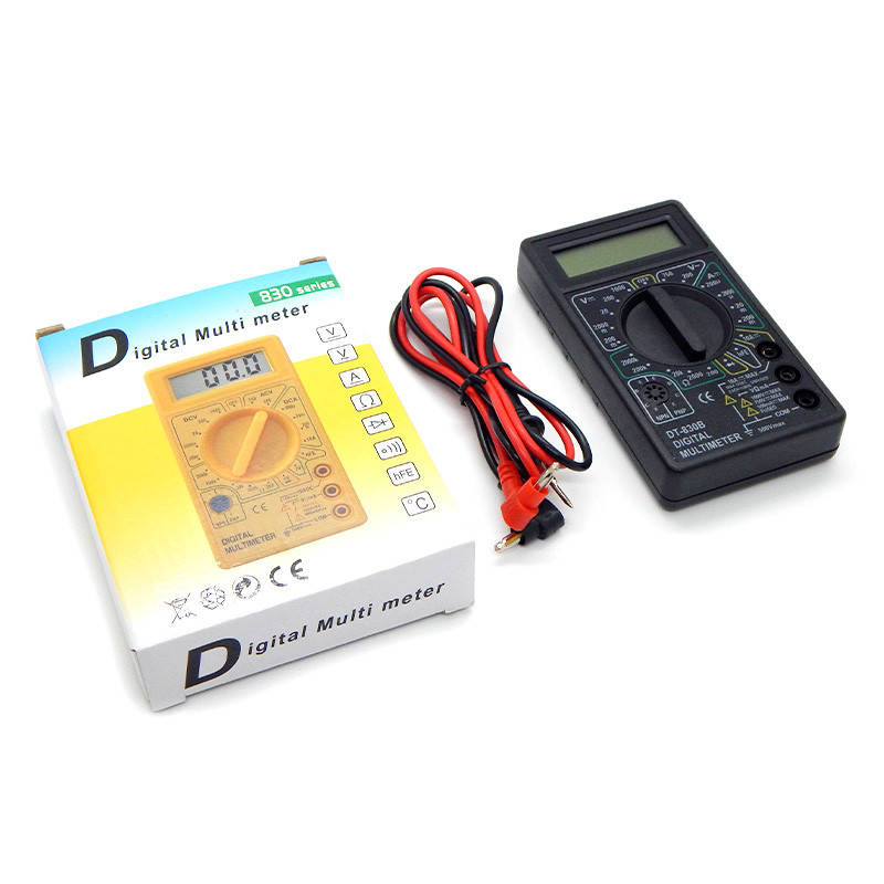 Тестер, мультиметр DT-830B цифровой (Digital Multimeter + крона) 
Тестер, мультиметр DT-830B цифровой (Digital Multimeter + крона)