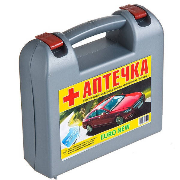 Аптечка автомобильная АМА-1 Евро-1 (с охлаждающим контейнером и шприцем) полная комплектация (серая)
Аптечка автомобильная АМА-1 Евро-1 (с охлаждающим контейнером и шприцем) полная комплектация (серая)