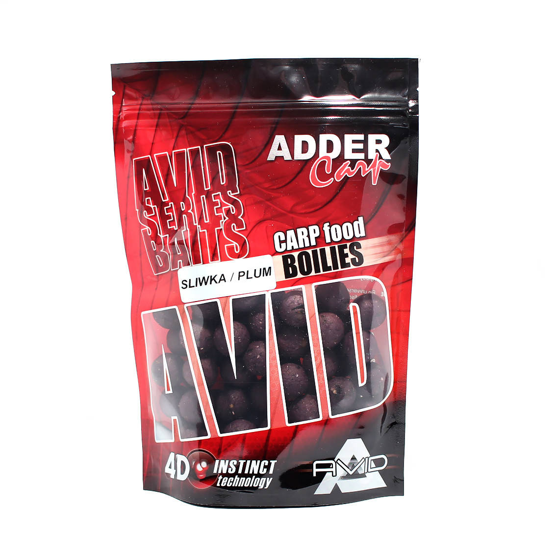 Бойли Adder Carp Boilies AVID Plum 200g (16mm) (Слива) 
Бойли Adder Carp Boilies AVID Plum 200g (16mm) (Слива)