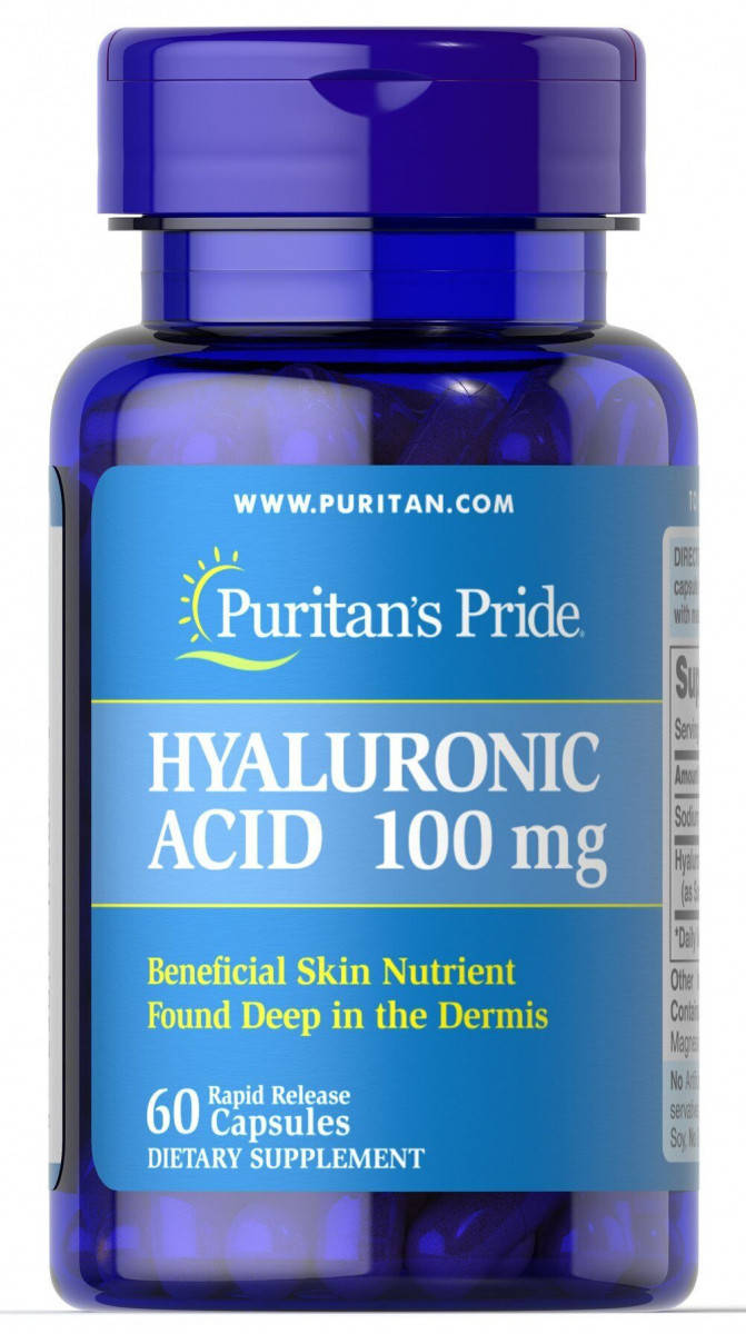 Гиалуроновая кислота, Hyaluronic Acid, Puritan's Pride, 100 мг, 60 капсул (PTP-17688)
Гиалуроновая кислота, Hyaluronic Acid, Puritan's Pride, 100 мг, 60 капсул (PTP-17688)