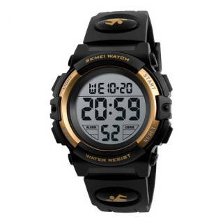 Часы наручные армейские мужские женские электронные цифровые Skmei 1266 Black-Gold 1080-0134
Часы наручные армейские мужские женские электронные цифровые Skmei 1266 Black-Gold 1080-0134
