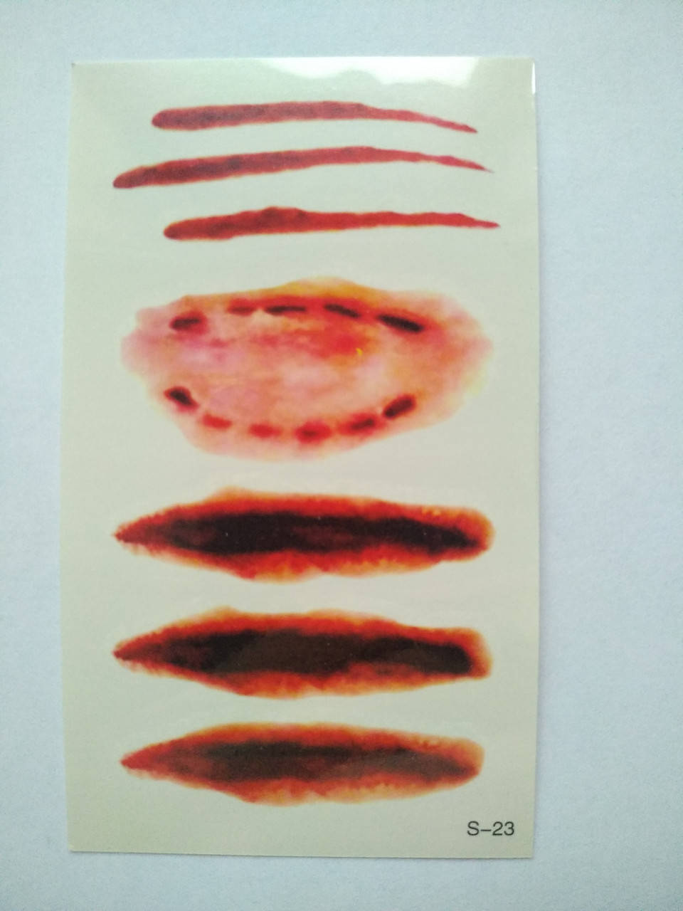 Флеш тату. Временная татуировка. Halloween, Шрамы, Раны, Швы (9,7*5,7) см 6
Флеш тату. Временная татуировка. Halloween, Шрамы, Раны, Швы (9,7*5,7) см 6