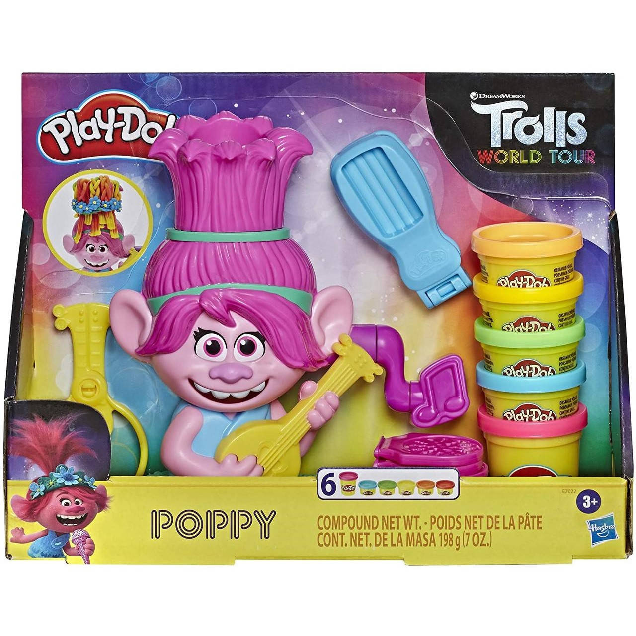 Пластилин Play-Doh Trolls World Tour Тролли Розочка прически Мировой тур игровой набор для лепки ПлейДо Hasbro, Разные цвета
Пластилин Play-Doh Trolls World Tour Тролли Розочка прически Мировой тур игровой набор для лепки ПлейДо Hasbro, Разные цвета