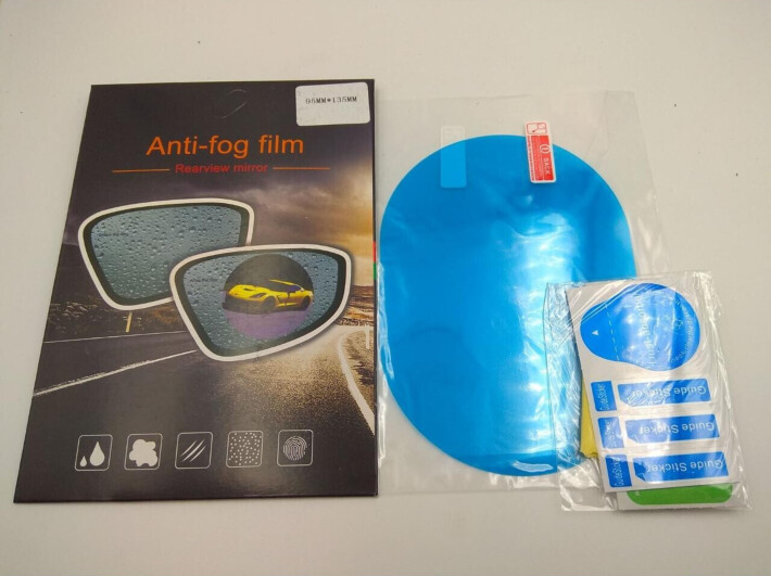 Защитная пленка антидождь Anti fog film для защиты боковых зеркал автомобиля 95х135 мм, Голубой
Защитная пленка антидождь Anti fog film для защиты боковых зеркал автомобиля 95х135 мм, Голубой