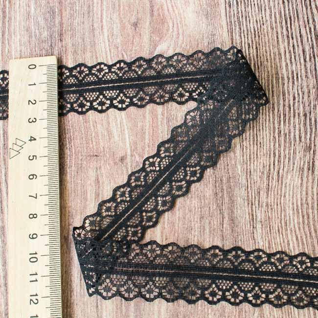 Кружево Ирис черный Кр-Ирис-4 
Кружево Ирис черный Кр-Ирис-4