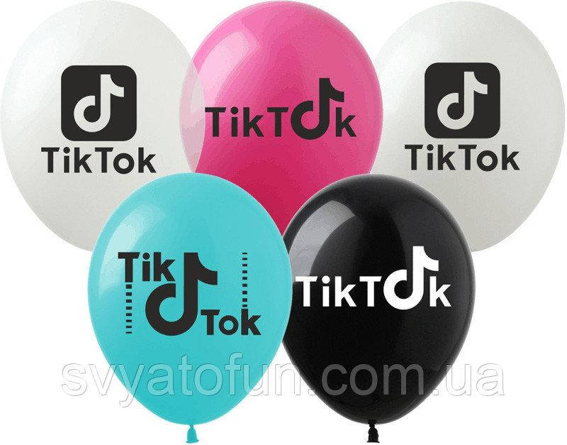 Латексные воздушные шарики TikTok цветные 12" 20шт/уп Ti-1 Artshow