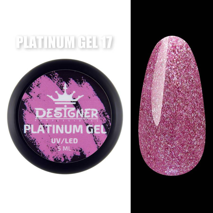 Гель - платинум Platinum Gel Designer Professional (Дизайнер Профессионал) с шиммером, 5 мл. Малиновый 17
Гель - платинум Platinum Gel Designer Professional (Дизайнер Профессионал) с шиммером, 5 мл. Малиновый 17