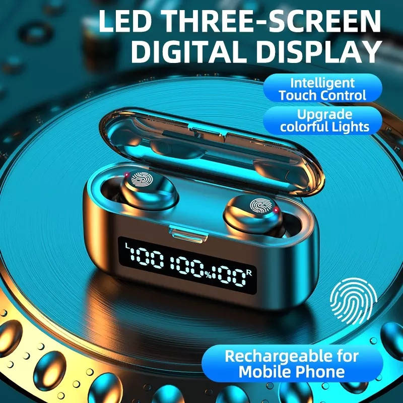 Беспроводные Bluetooth наушники F9. Индикатор заряда - LED Display. Power Bank/F9/r, Черный
Беспроводные Bluetooth наушники F9. Индикатор заряда - LED Display. Power Bank/F9/r, Черный
