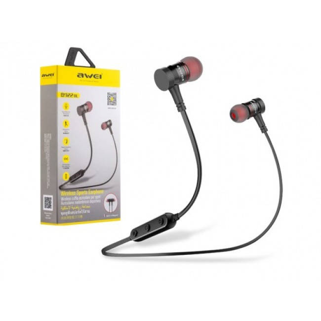 Наушники Bluetooth AWEI B922BL спортивные вакуумные беспроводные, стерео гарнитура спортивная black
Наушники Bluetooth AWEI B922BL спортивные вакуумные беспроводные, стерео гарнитура спортивная black