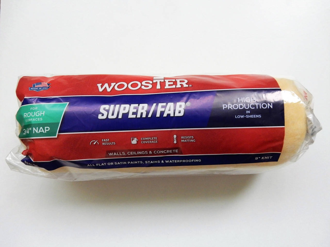 Валик малярный Wooster Super/Fab ворс 3/4 (19 мм) 
Валик малярный Wooster Super/Fab ворс 3/4 (19 мм)