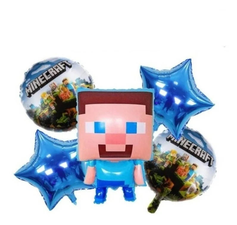 Набор праздничных фольгированных воздушных шаров Майнкрафт Minecraft, 5 шт, Разные цвета
Набор праздничных фольгированных воздушных шаров Майнкрафт Minecraft, 5 шт, Разные цвета