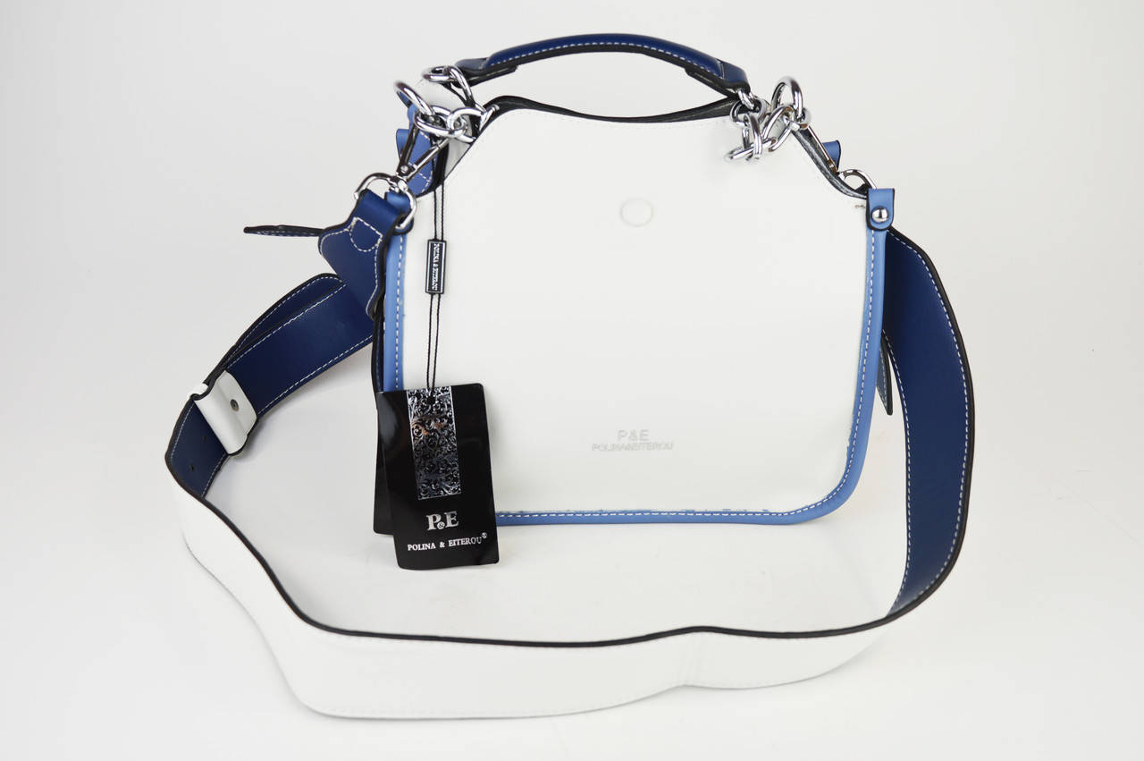 Сумка бело-синяя женская Polina&Eiterou 2099, Белый
Сумка бело-синяя женская Polina&Eiterou 2099, Белый