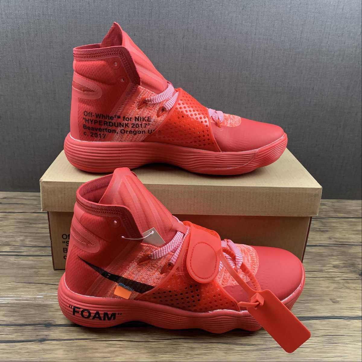 Nike React Hyperdunk 2017 Flyknit Off-White Red красные мужские баскетбольные кроссовки, Красный
Nike React Hyperdunk 2017 Flyknit Off-White Red красные мужские баскетбольные кроссовки, Красный