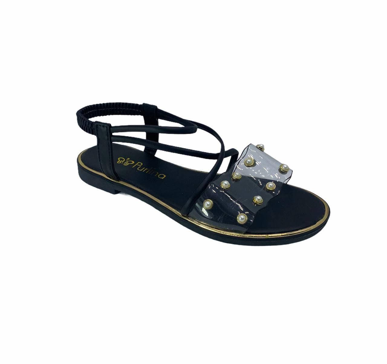 Босоножки женские с силиконовой вставкой черного цвета 
Босоножки женские с силиконовой вставкой черного цвета