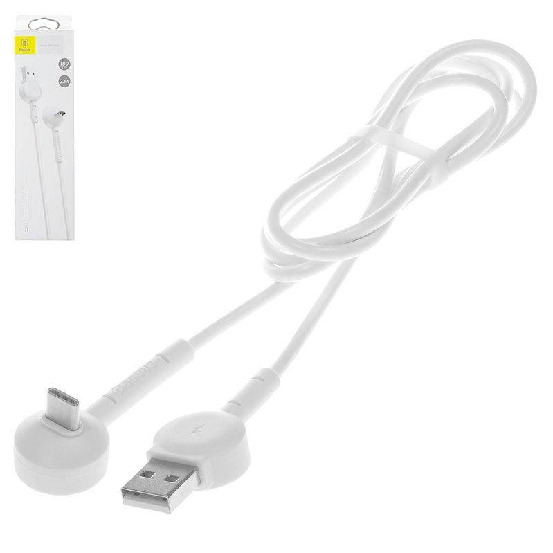 USB-кабель Baseus, USB тип-C, USB тип-A, 100 см, білий, для зарядки телефону, Г-подібний, 2,1 А, #CATQX-02, Белый
USB-кабель Baseus, USB тип-C, USB тип-A, 100 см, білий, для зарядки телефону, Г-подібний, 2,1 А, #CATQX-02, Белый