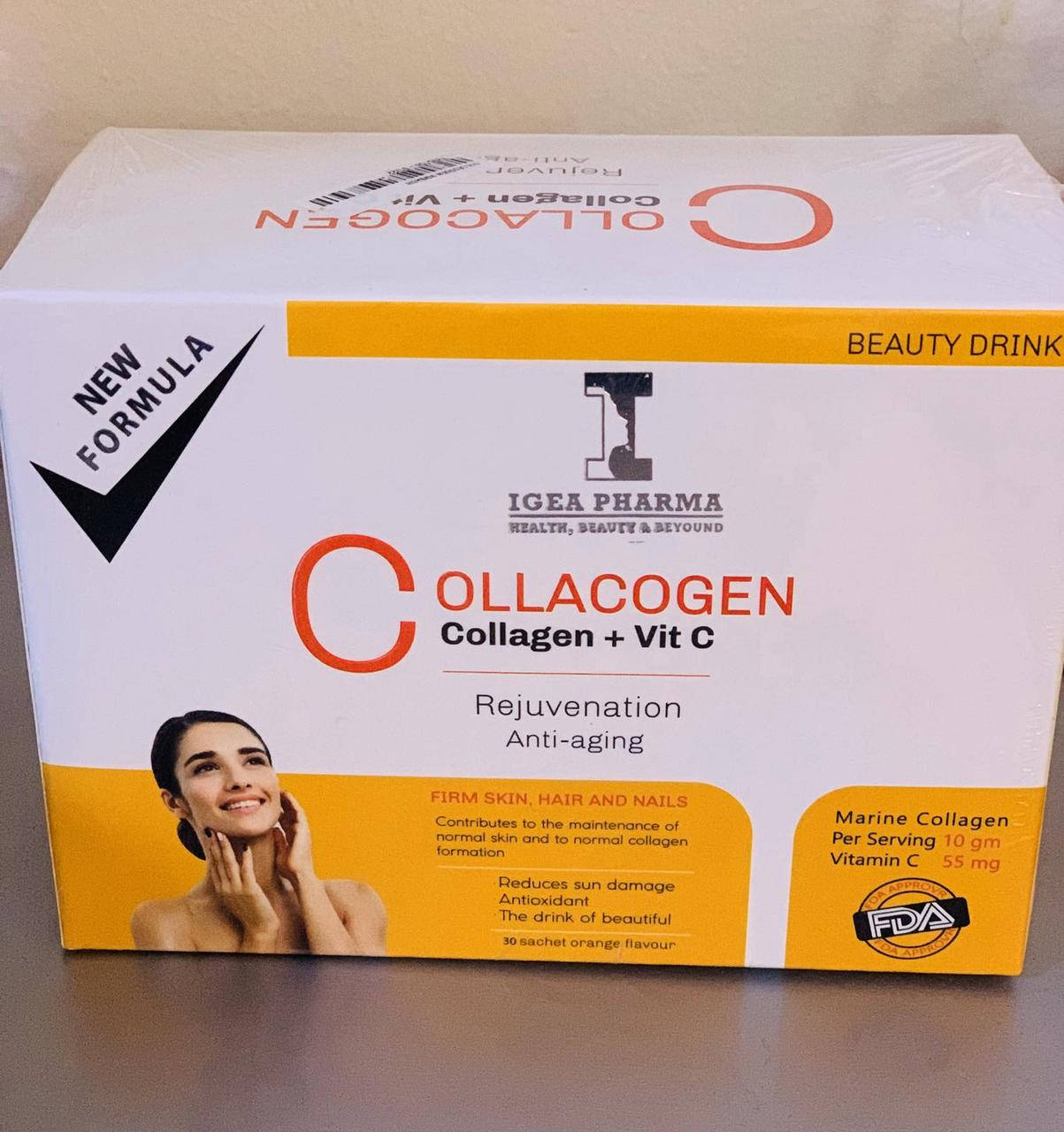 Коллаген для лица и кожи (коллаген и витамин С) Collacogen 30 саше. Производство: Египет, IGEA Pharma
Коллаген для лица и кожи (коллаген и витамин С) Collacogen 30 саше. Производство: Египет, IGEA Pharma