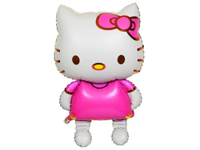 Фольгированный шарик КНР (106х64 см) Китти большая, Разные цвета 
Фольгированный шарик КНР (106х64 см) Китти большая, Разные цвета