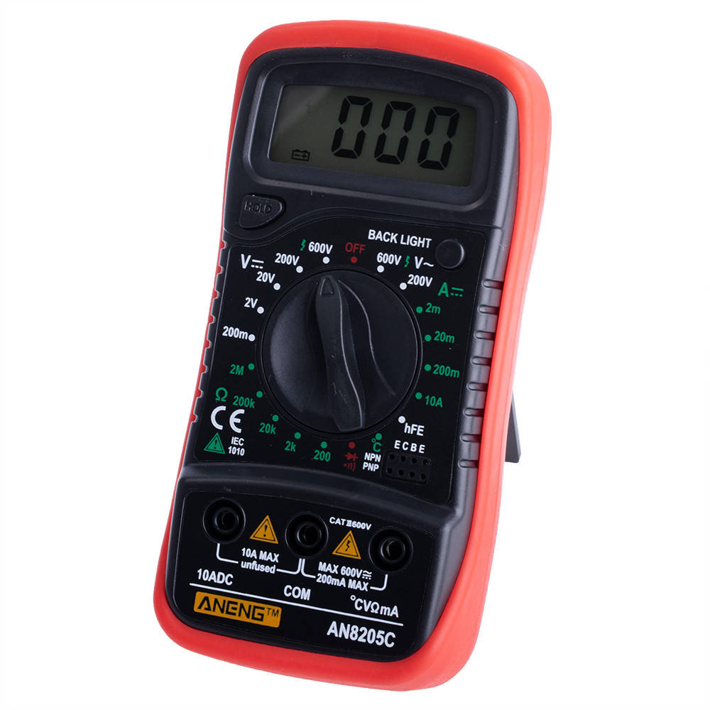 AN8205C Red мультиметр (ANENG) ANENG 
AN8205C Red мультиметр (ANENG) ANENG