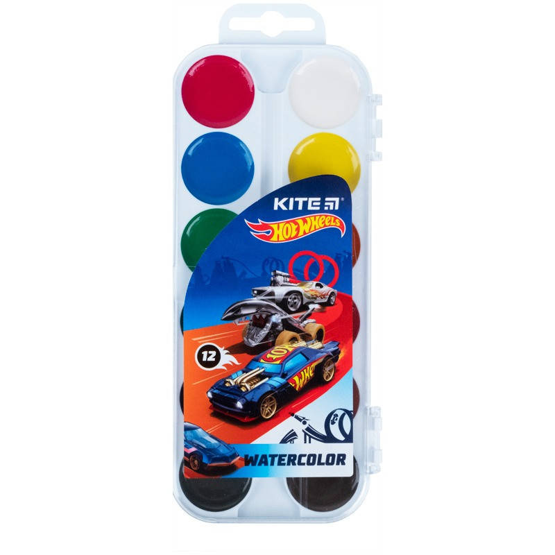 Акварельные краски Kite Hot Wheels 12 цветов, Разные цвета
Акварельные краски Kite Hot Wheels 12 цветов, Разные цвета