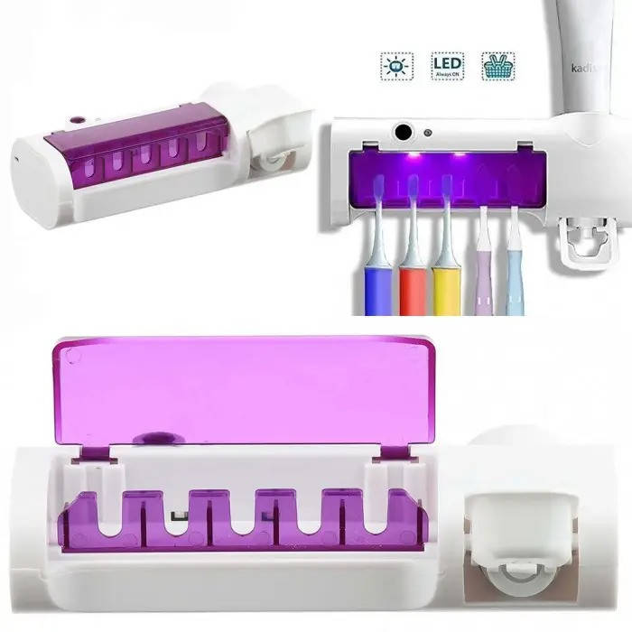 Держатель зубных щеток Brush Sterilizer / Авто диспенсер для зубной пасты / Стерилизатор зубных щеток
Держатель зубных щеток Brush Sterilizer / Авто диспенсер для зубной пасты / Стерилизатор зубных щеток