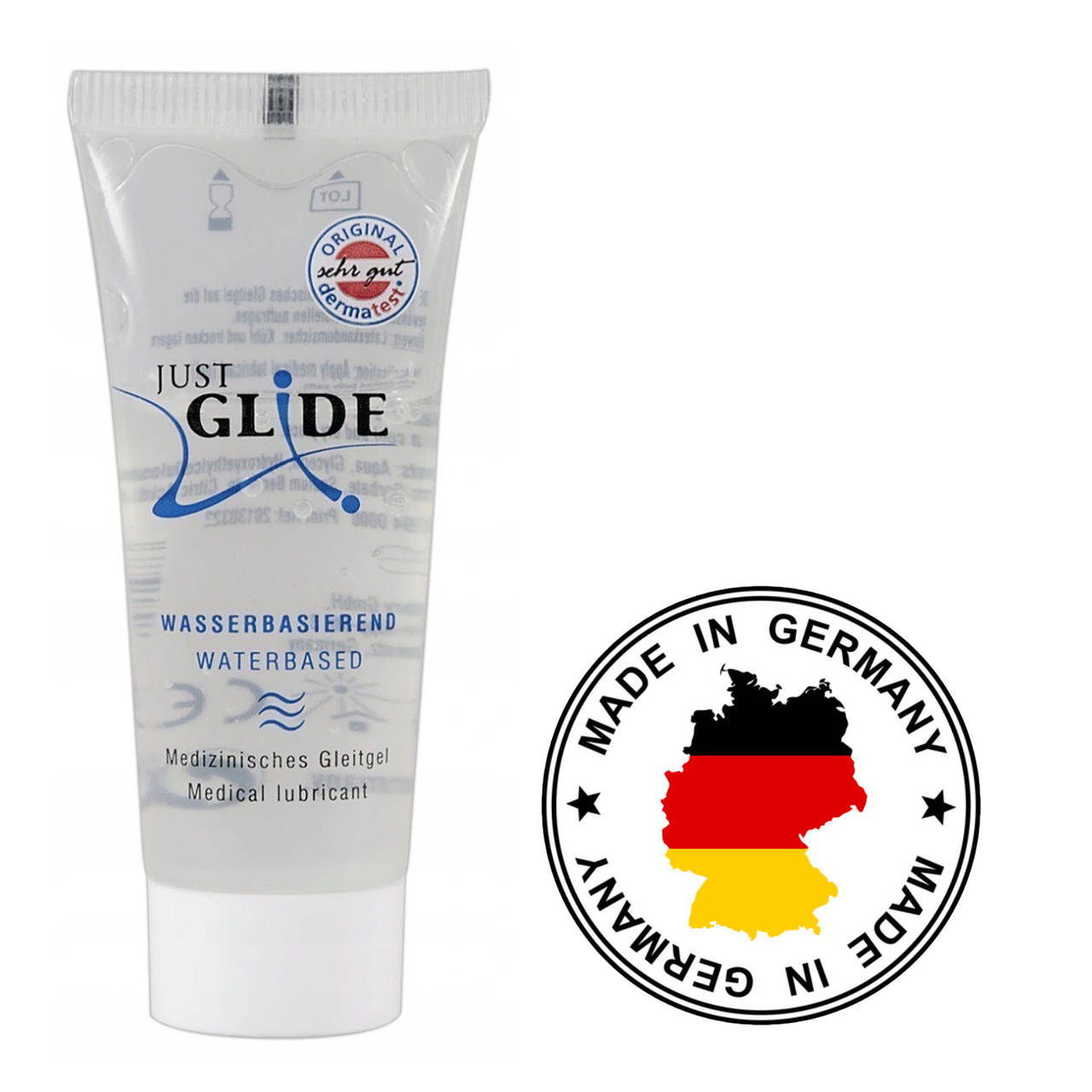 Гель-смазка JustGlide, на водной основе, 20 мл 71326101940000 - Orion - Универсальные интимные смазки - Купить