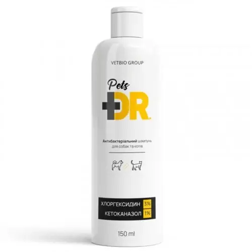 Антибактериальный шампунь Dr.Pets Antibacterial с хлоргексидином и кетоконазолом, для собак и кошек, 150 мл
Антибактериальный шампунь Dr.Pets Antibacterial с хлоргексидином и кетоконазолом, для собак и кошек, 150 мл