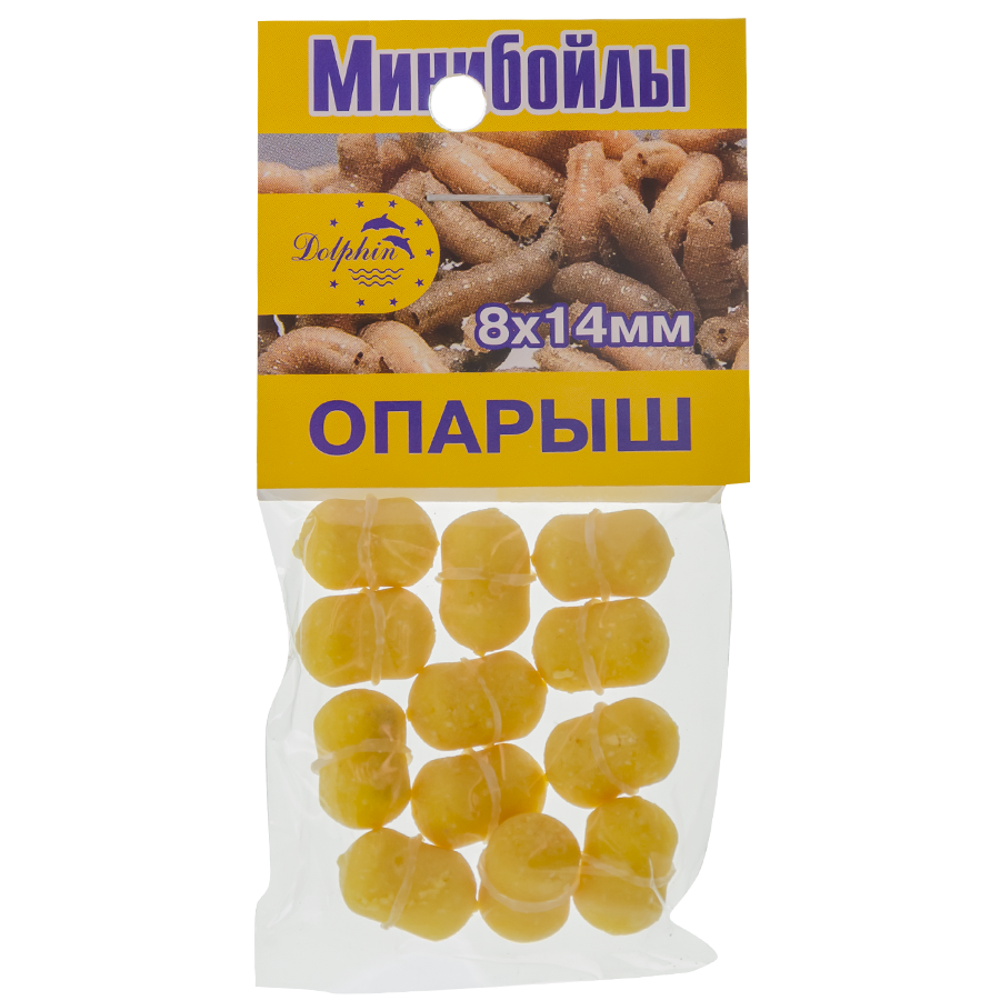 Мини-бойлы тонущие Dolphin 8X14mm Опаришь 
Мини-бойлы тонущие Dolphin 8X14mm Опаришь