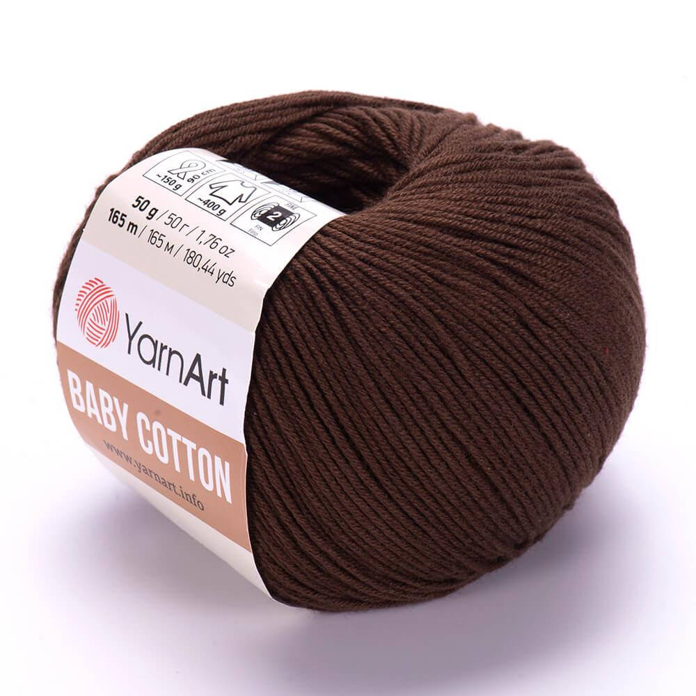 YarnArt Baby Cotton (Ярн Арт Беби Коттон) № 408 коричневый (Пряжа коттон, нитки для вязания)
YarnArt Baby Cotton (Ярн Арт Беби Коттон) № 408 коричневый (Пряжа коттон, нитки для вязания)