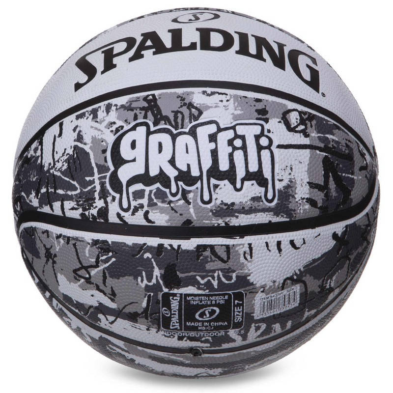 Мяч баскетбольный резиновый №7 SPALDING GRAFFITI белый-черный. Профессиональный мяч для баскетбола
Мяч баскетбольный резиновый №7 SPALDING GRAFFITI белый-черный. Профессиональный мяч для баскетбола