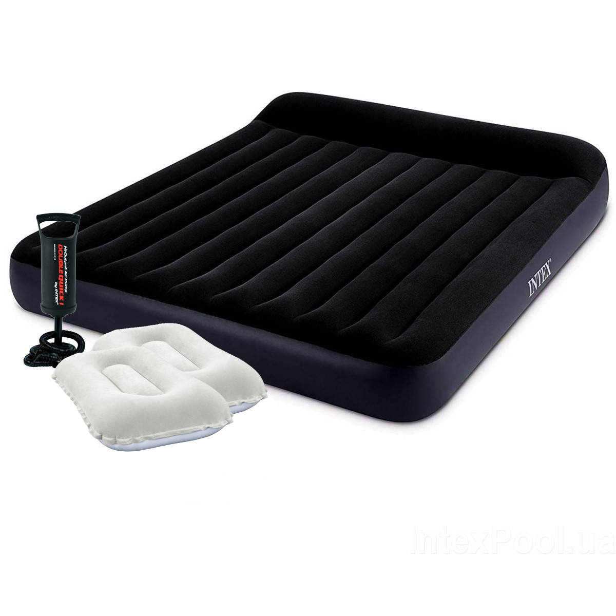Надувной матрас Intex 64144-2, 183 x 203 x 25 + двумя подушками и ручным насосом. Двухместный
Надувной матрас Intex 64144-2, 183 x 203 x 25 + двумя подушками и ручным насосом. Двухместный