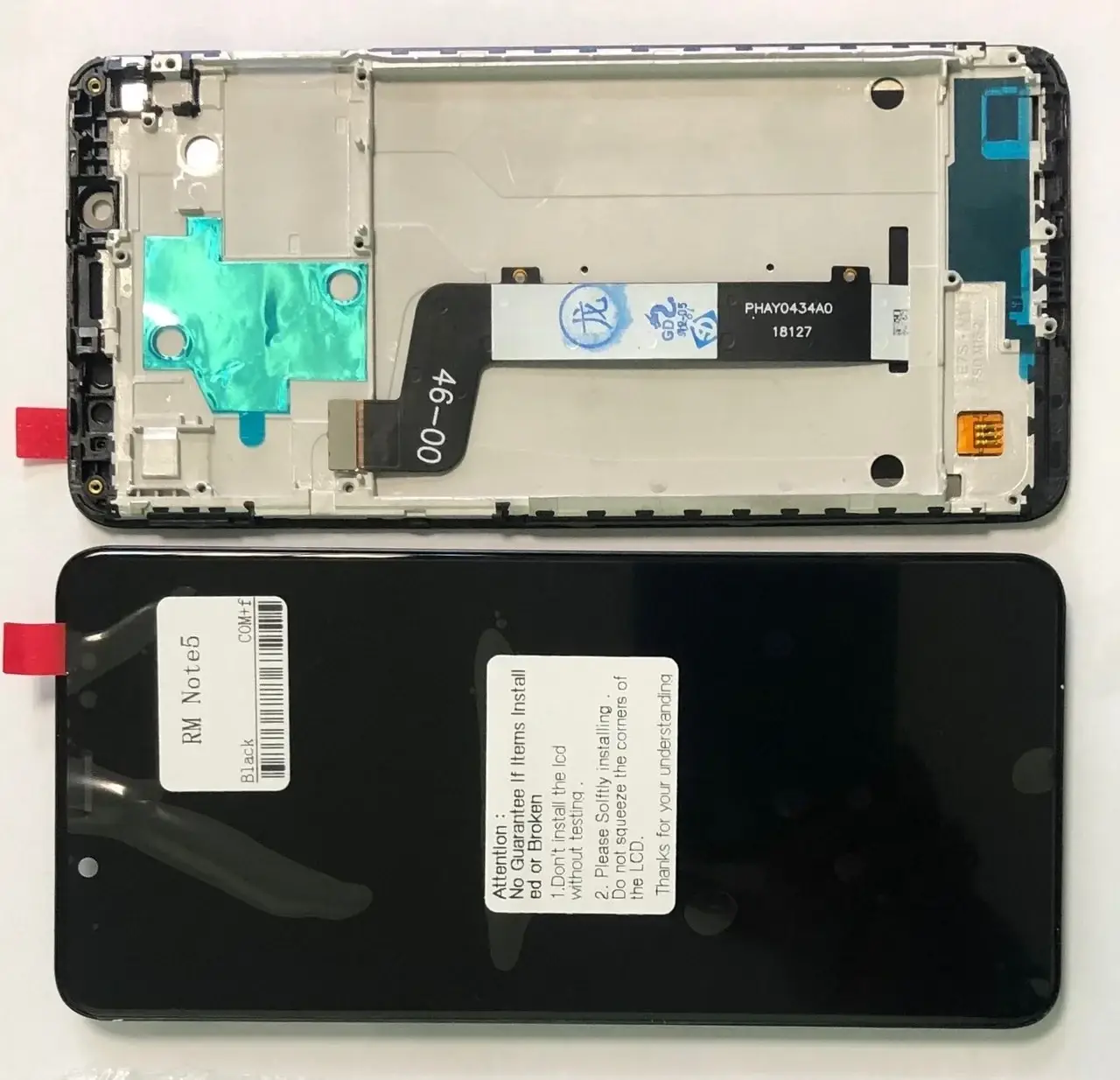 Дисплей Xiaomi Redmi Note 5 / Note 5 Pro модуль в сборе с тачскрином, черный, с рамкой, Original PRC
Дисплей Xiaomi Redmi Note 5 / Note 5 Pro модуль в сборе с тачскрином, черный, с рамкой, Original PRC