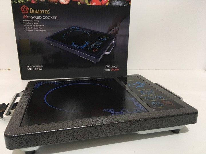 Инфракрасная электроплита настольная стеклокерамическая Domotec Ms 5842 Домотек 2000 Ват для любой посуди на 6
Инфракрасная электроплита настольная стеклокерамическая Domotec Ms 5842 Домотек 2000 Ват для любой посуди на 6