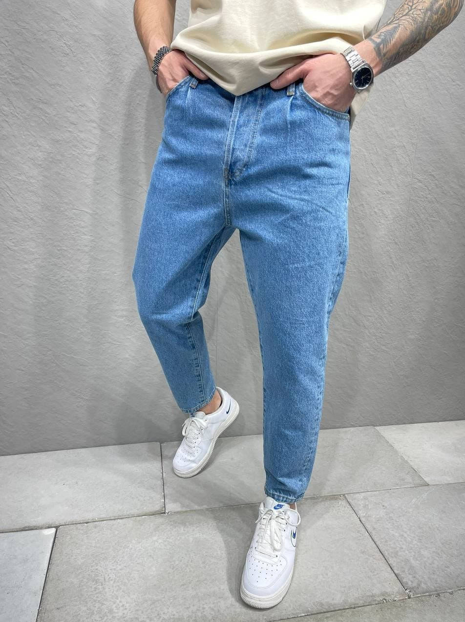 Молодежные МОМ Jeans свободные зауженные к низу, мужские турецкие синие джинсы, штаны бананы мужские 32
Молодежные МОМ Jeans свободные зауженные к низу, мужские турецкие синие джинсы, штаны бананы мужские 32