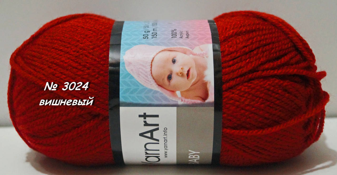 Нитки пряжа для вязания акриловая BABY YarnArt Беби Ярнарт № 3024 - вишневый, Красный
Нитки пряжа для вязания акриловая BABY YarnArt Беби Ярнарт № 3024 - вишневый, Красный