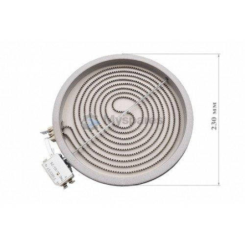 Конфорка электрическая для стеклокерамики 2300W/D230 FU S/SPIA (482000030720) C00264629
Конфорка электрическая для стеклокерамики 2300W/D230 FU S/SPIA (482000030720) C00264629