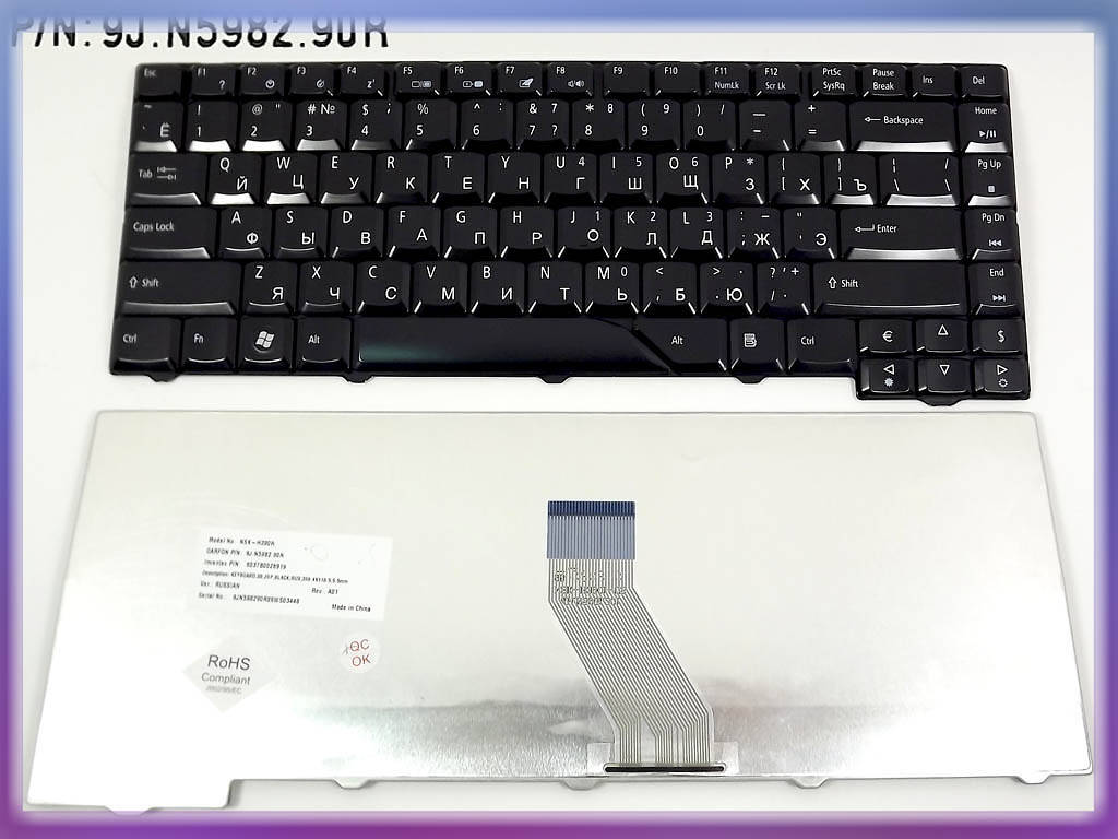Клавиатура для ACER Aspire 4930, 5220, 5230, 5235, 5300, 5310, 5315, 5320 ( RU Black )., Черный
Клавиатура для ACER Aspire 4930, 5220, 5230, 5235, 5300, 5310, 5315, 5320 ( RU Black )., Черный