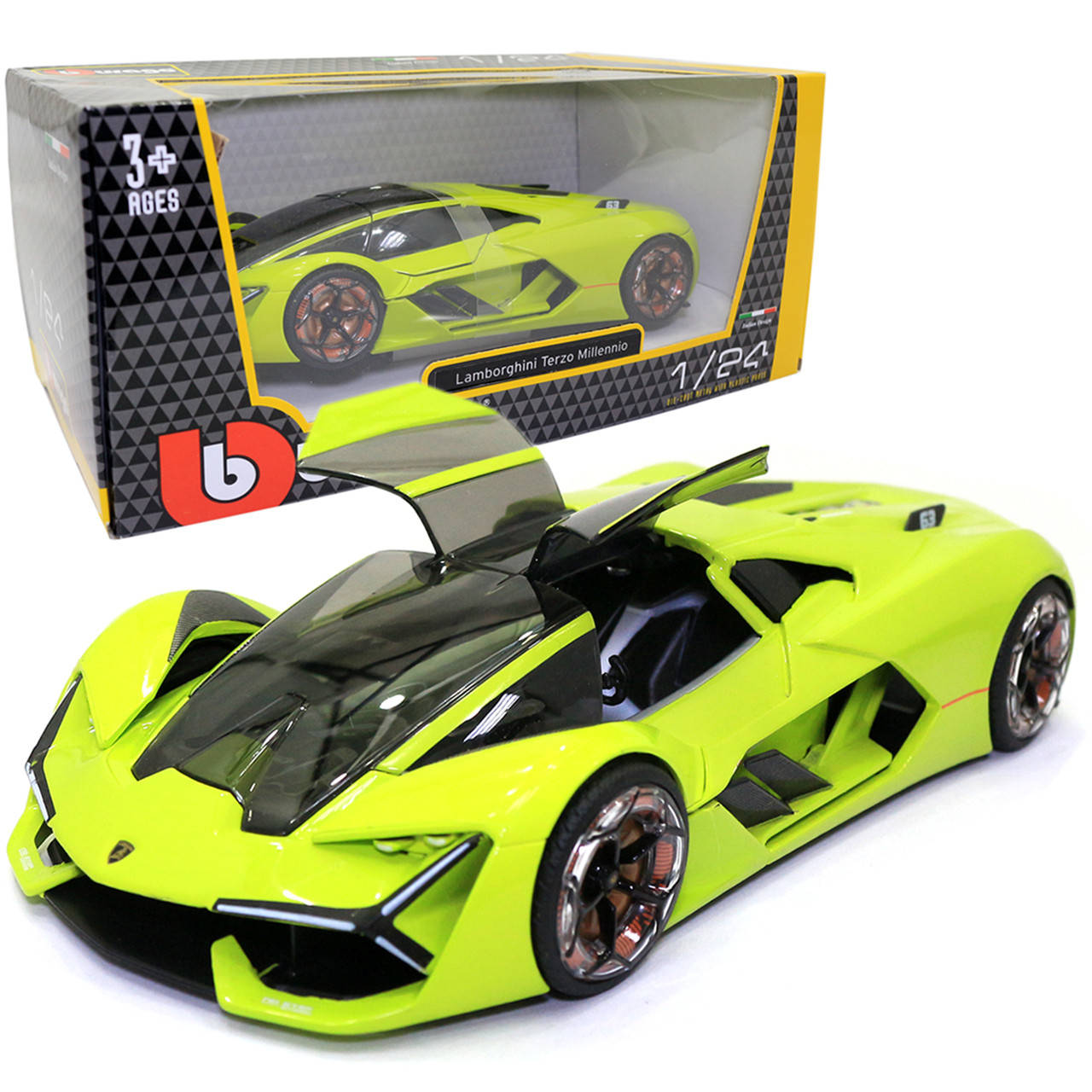 Машинка металлическая Lamborghini Terzo Millennio «Bburago» Ламборгини зеленый 9*19*4 см (18-21094), Зелёный
Машинка металлическая Lamborghini Terzo Millennio «Bburago» Ламборгини зеленый 9*19*4 см (18-21094), Зелёный